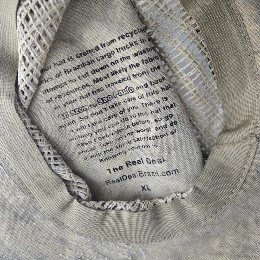The Real Deal Brazil Hat NWT - Picture 4 of 8